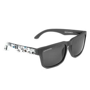 Eyewearlabs OKNO | Polarized Full Rim Rectangular Branded Stylish Sunglasses For Men & Women | 100% UV Protection Shades | Cricket Sports Cycling Driving | Medium | Outlaws